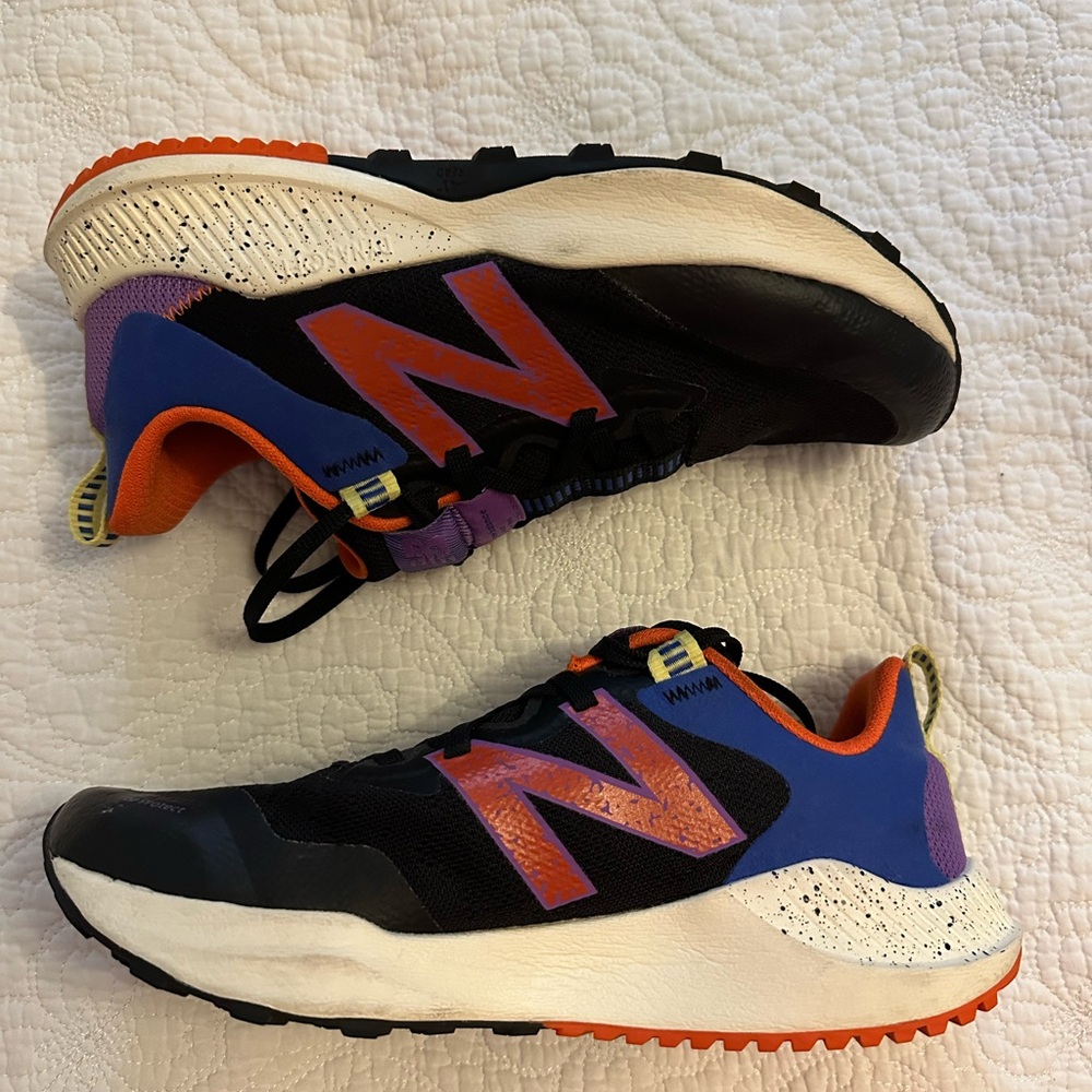 New Balance Black Blue Orange Purple Athletic Shoes